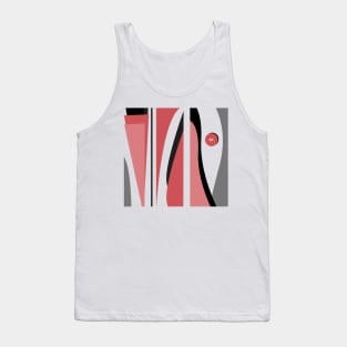 Abstract Dancing - Salmon and Gray #minimal #art #design #kirovair #buyart #decor #home Tank Top